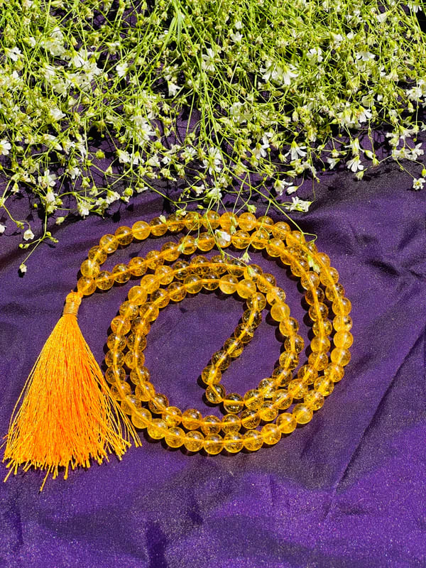 Yellow Citrine Jap Mala