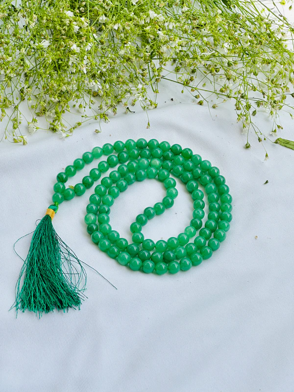 Green Aventurine Jap Mala (8mm Beads)